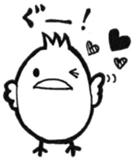 Wolf and pleasant friends of beard sticker #7953974