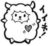 Wolf and pleasant friends of beard sticker #7953979