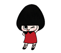 Black-Hood girl sticker #7953981