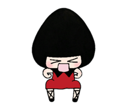 Black-Hood girl sticker #7953995