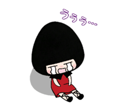 Black-Hood girl sticker #7953996