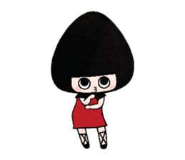 Black-Hood girl sticker #7954011