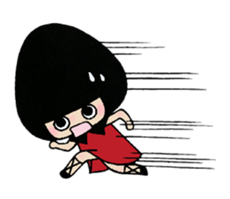 Black-Hood girl sticker #7954017