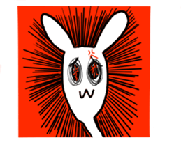 The rabbit which is sometimes hybrid sticker #7954189