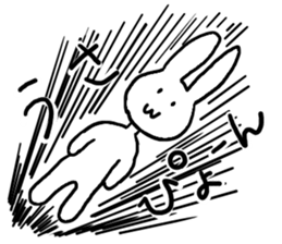 The rabbit which is sometimes hybrid sticker #7954195