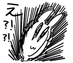 The rabbit which is sometimes hybrid sticker #7954207