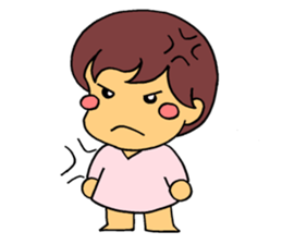 Good mood girl(Chinese) sticker #7954275