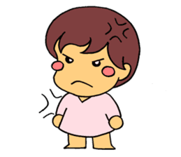 Good mood girl(Chinese) sticker #7954275