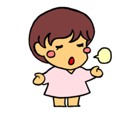 Good mood girl(Chinese) sticker #7954279