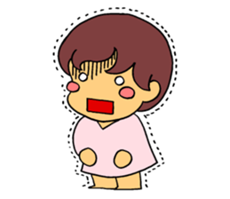 Good mood girl(Chinese) sticker #7954294