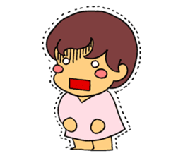 Good mood girl(Chinese) sticker #7954294