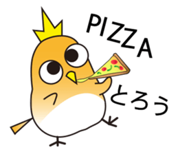 A little bird with delicious food sticker #7954464