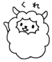 Daily A-type sheep sticker #7954866