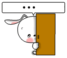 Thai + English + Japanese.  cute rabbit sticker #7955580