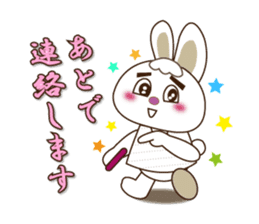 Rabbit Mai(daily life conversation) sticker #7955785