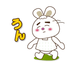 Rabbit Mai(daily life conversation) sticker #7955792