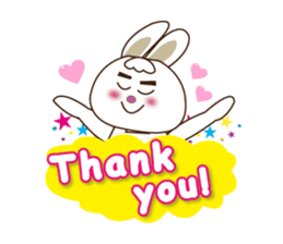 Rabbit Mai(daily life conversation) sticker #7955805