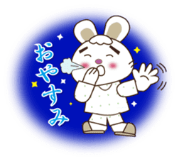 Rabbit Mai(daily life conversation) sticker #7955818