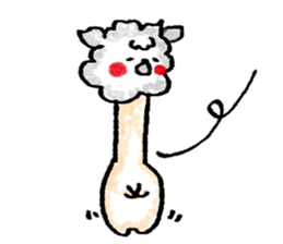 Yurukawa Mr. alpaca sticker #7956346