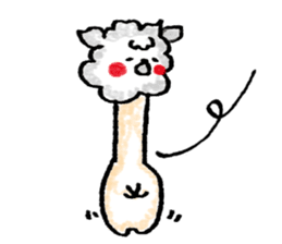 Yurukawa Mr. alpaca sticker #7956346