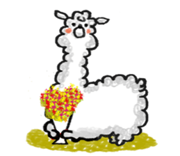 Yurukawa Mr. alpaca sticker #7956356