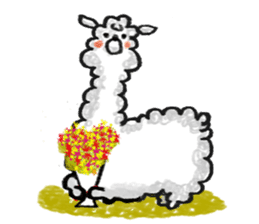 Yurukawa Mr. alpaca sticker #7956356