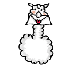 Yurukawa Mr. alpaca sticker #7956360