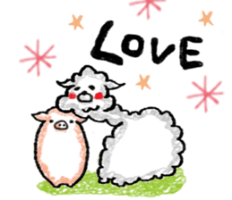 Yurukawa Mr. alpaca sticker #7956366