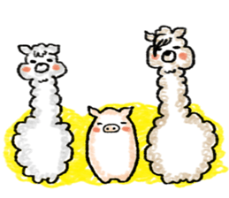 Yurukawa Mr. alpaca sticker #7956372