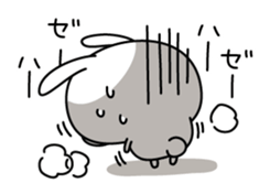 Restless rabbit sticker #7956711