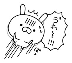 Restless rabbit sticker #7956723