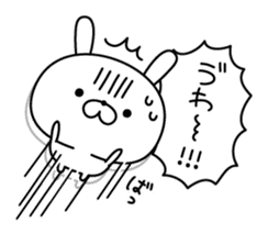 Restless rabbit sticker #7956723