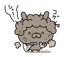 Restless rabbit sticker #7956725