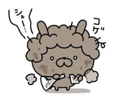 Restless rabbit sticker #7956725