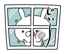 Restless rabbit sticker #7956736