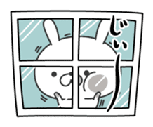 Restless rabbit sticker #7956736