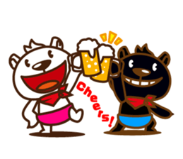 Shiro Kuro Kuma Kuma sticker #7957021