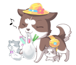 Cocoa Siberian Husky Vol.2 sticker #7957345