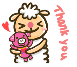 sheep sheep yang yang' life sticker #7957396