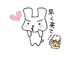 Nice Cheers rabbit sticker #7958001