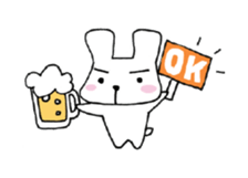 Nice Cheers rabbit sticker #7958003