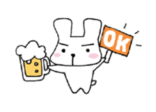 Nice Cheers rabbit sticker #7958003