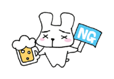 Nice Cheers rabbit sticker #7958004