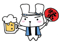 Nice Cheers rabbit sticker #7958018