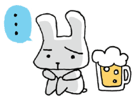 Nice Cheers rabbit sticker #7958020