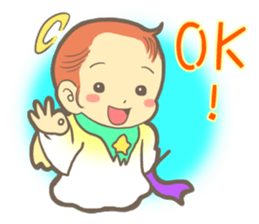 Little cute angel sticker #7958039