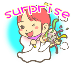 Little cute angel sticker #7958052