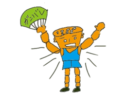 Lotus root chracter Ren of life sticker #7958928