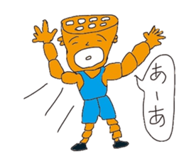 Lotus root chracter Ren of life sticker #7958946
