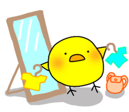 it is a day-to-day chick. sticker #7959406